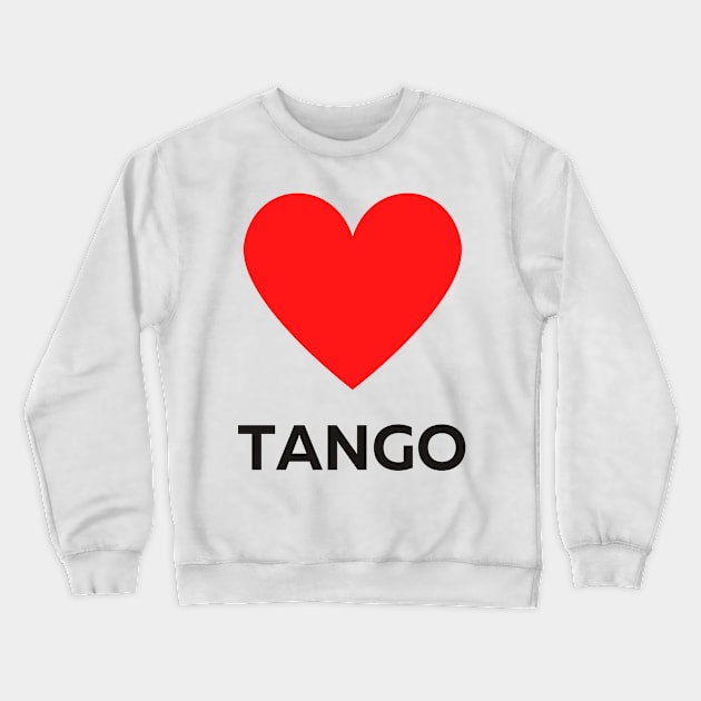 Tango Social Dance Design Crewneck Sweatshirt by Liniskop